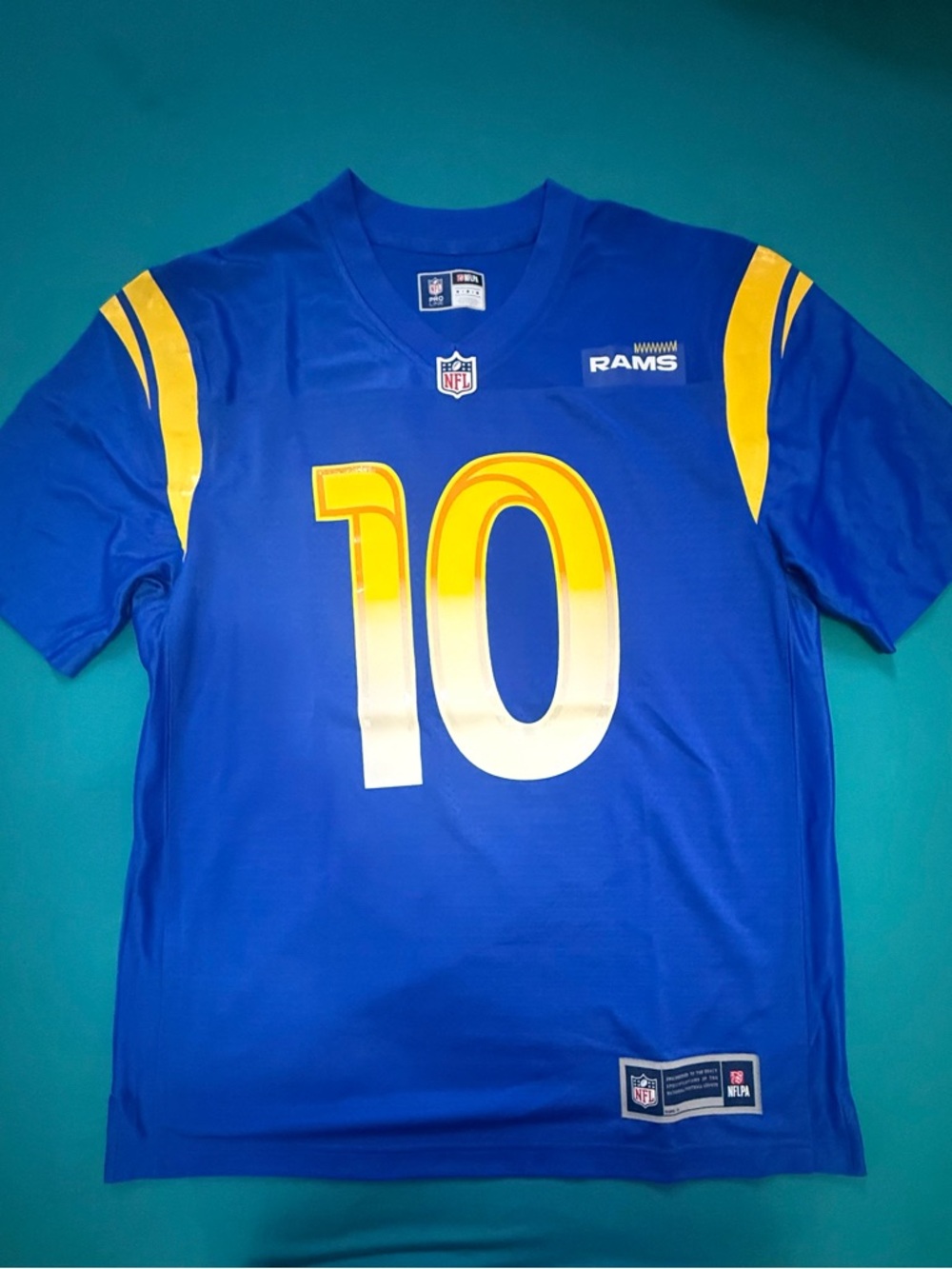 NFL Los Angeles Rams Royal Blue and Yellow #10 Jersey